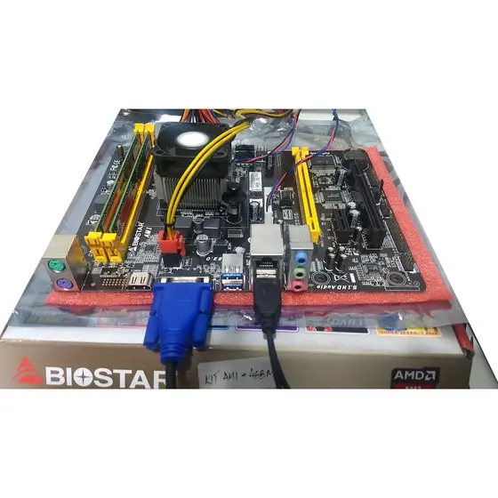 Kit placa mae Biostar Am1mhp + processador sempron 2650 + 4 Gb Memoria