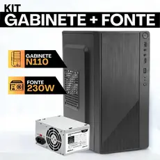 Gabinete c/ Fonte - Gabinete Micro ATX BPC N110 e Fonte BPC230V1.2 230W / 110V/230V