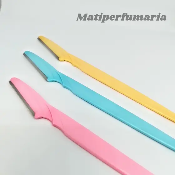 Lâminas Sobrancelha e Rosto kit com 3 Navalha Depilação design sobrancelha