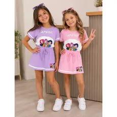 Conjunto Infantil Menina - Short Saia + Confort