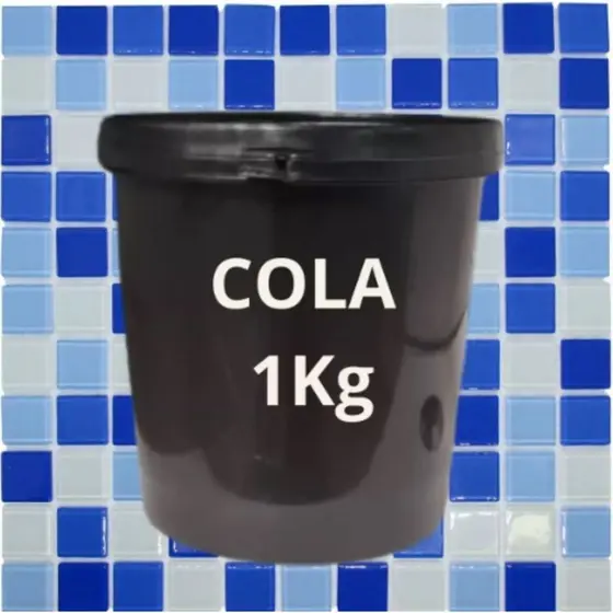 Cola Para Pastilha De Vidro com Catalisador Para Piscina De Fibra - Kit com 5kg - La Bella Griffe