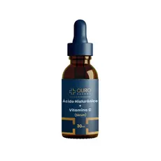Sérum 30ml Vitamina C 20% + Ácido Hialurônico 5% Original Anti Envelhecimento, Super Hidratação