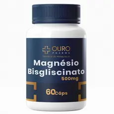 Magnésio Bisglicinato 500mg Matéria Prima Importada 60 ou 120 cápsulas