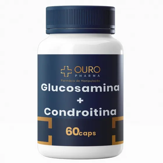 Glucosamina 500mg com Condroitina 400mg 60 ou 120 cápsulas