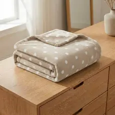 Cobertor Manta Flannel  180g/m² Super Macio Napoli Poá  Dots