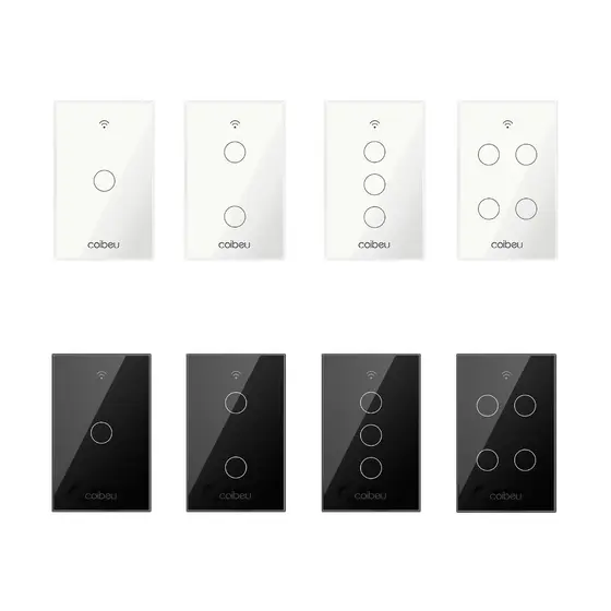 COIBEU Interruptor inteligente de toque wifi rf remoto 1 2 3 4 MB301 302 303 304