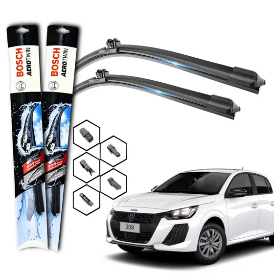 Par Palheta Limpador De Parabrisa Dianteiro Para Peugeot 208 2012 2013 2014 2015 2016 2017 2018 2019