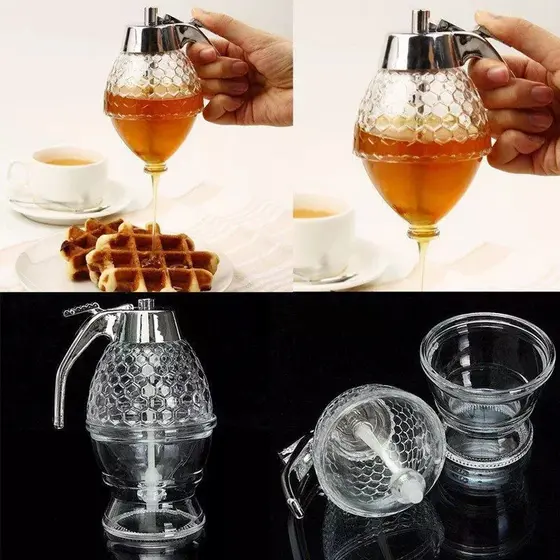Meleira Honey Dispenser Prático Pote Para Mel