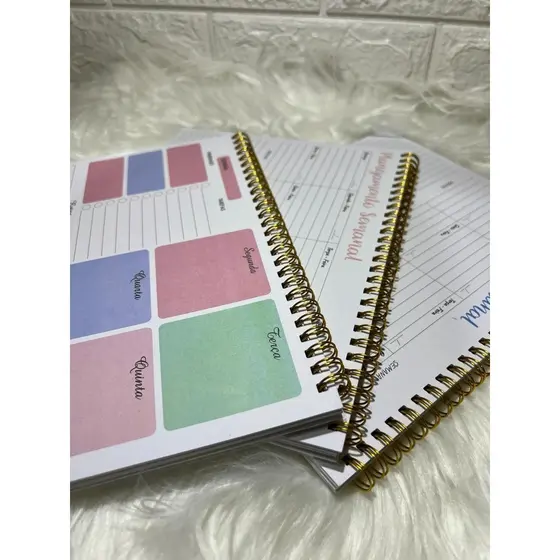 Planner - Planejamento Semanal Organização Caderno Para Anotações