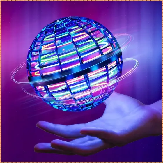 UFO Indução Inteligente Boomerang Bola Mágica Voadora Levitação Dedo Luz Brinquedos Ao Ar Livre Das Crianças