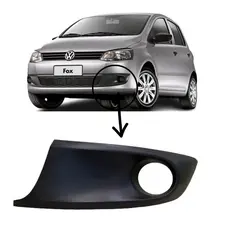 Grade Para-choque Moldura Farol de Milha Fox 2010 2011 2012 2013 2014 Com Furo