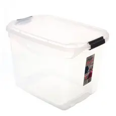 Caixa Organizadora Plástica Transparente 36L Flex Sanremo