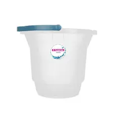 Balde Plástico Transparente com Alça 8,5L Hydrus Sanremo