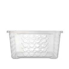 Cesta Empilhável Plástico Transparente 6,3L Moolti Sanremo