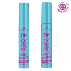 KIT dupla de Máscara de cílios Rimel I Love extreme Waterproof essence