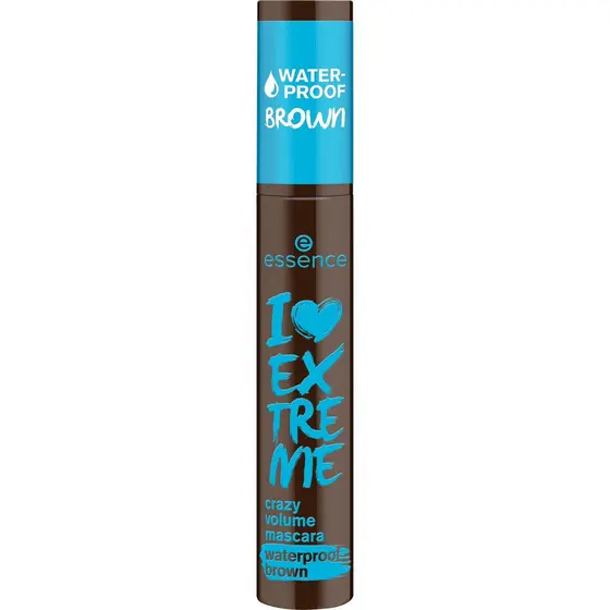 Máscara de Cilios I Love Extreme Marrom Waterproof essence