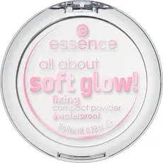 Pó compacto translúcido essence all about soft glow! Á prova d'água