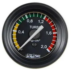 Manômero Pressão Turbo 0-2 KG/CM2 52mm c/ Soquete Cor:Preto