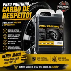 Pneu Pretinho Líquido 5 Litros Gitanes Cor:Roxo