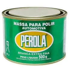 Massa Polir Automotiva Pérola Branca Nº2 Extra Fina 500G