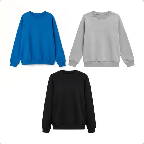 Kit 3 Casacos Moletom Infantil Peluciado Sortido Unissex Menino Menina Conforto e Aquecimento❄️