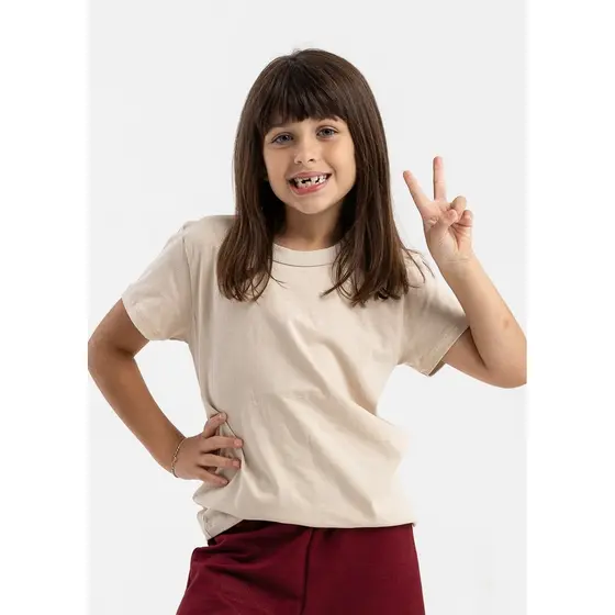 Camiseta Infantil Manga Curta Meia Malha