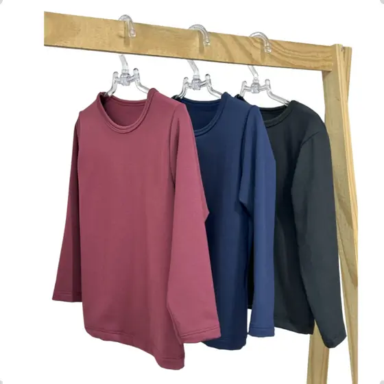 Kit 3 Blusas Térmicas Infantil Unissex Menino Menina Peluciadas Segunda Pele Conforto e Estilo 🌿
