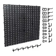 Painel Ferramentas Plástico Perfurado - Organizador Preto