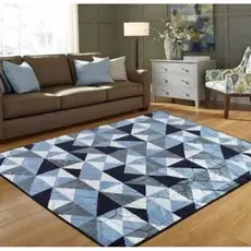 Tapete Para Sala Estampado 200X150 Luxuoso Aveludado Veludo Toque Macio