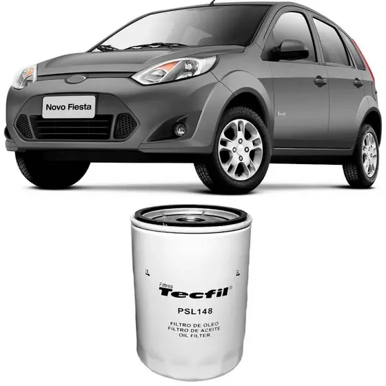 Filtro Óleo Ford Fiesta Hatch 1.0 1.6 2001 A 2014 Tecfil