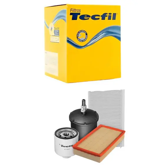 Kit Troca De Filtros Gol G3 1.0 Gasolina 99 A 2005 Tecfil