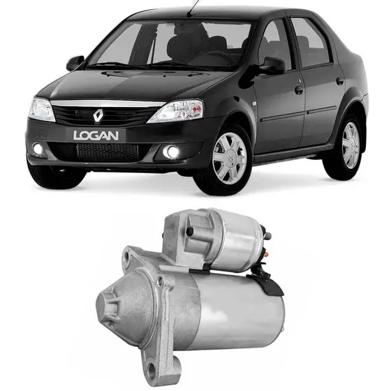 Motor Partida Arranque Renault Logan 2007 A 2015 Valeo