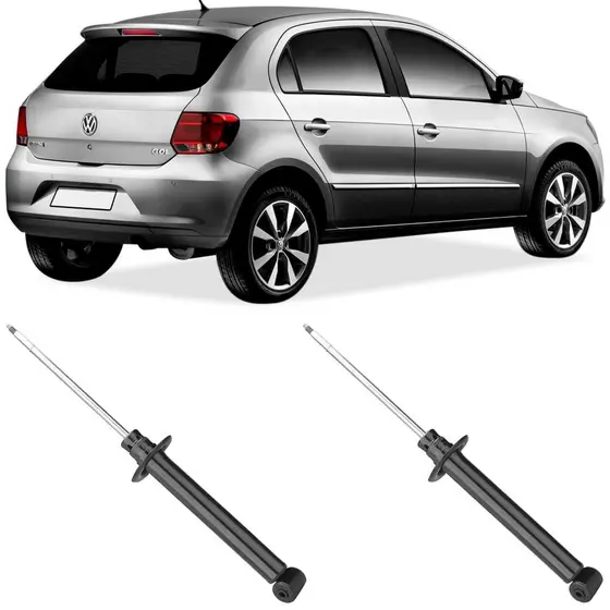 2 Amortecedor Gol G5 G6 G7 2010 A 2020 Traseiro Nakata