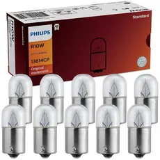 10 Lâmpada Philips Standard R10w 24v Tipo 67 Ba15s Universal