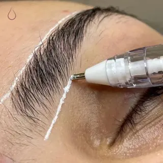 Kit Caneta em Gel Branca Perfeita para Sobrancelhas (não machuca a pele), ótima pigmentação,