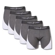 Cuecas Boxer Box Kit Com 5 Unidade Cor Branco Romantic - Moda Íntima Masculina
