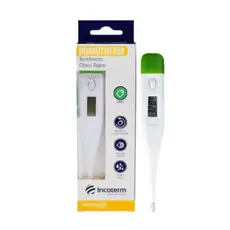 Termômetro Digital Adulto Infantil INCOTERM - Precisão - Branco, Roxo, Vermelho, Verde e Amarelo