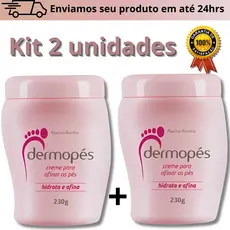 Creme para Rachaduras nos Pés Abelha Rainha Cosméticos  Hidrata e Afina Dermopes 230g com 2un
