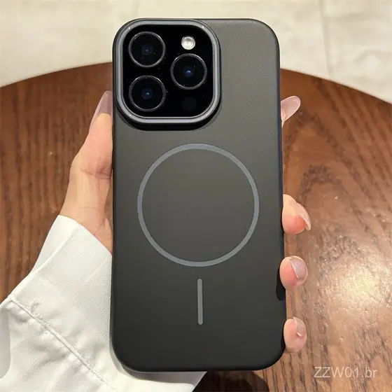 Capa de Telefone Magnética Fosca Ultra Fina Realme 15 14 Pro Plus 14 Pro+ 15T GT 7T 7 8 Pro P3 P4 Pro, Capa de Silicone