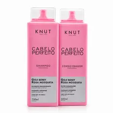 KNUT Kit Cabelo Perfeito (Shampoo 750ml + Condicionador 550ml) - Fórmula Exclusiva