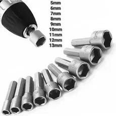 conjunto de Bits Soquete Canhão Parafusadeira 5 A 13mm incrivel
