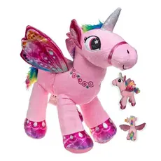 Unicórnio Em Pé De Pelúcia 30cm rosa
