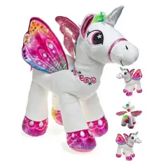 Unicórnio Em Pé De Pelúcia 30cm branco