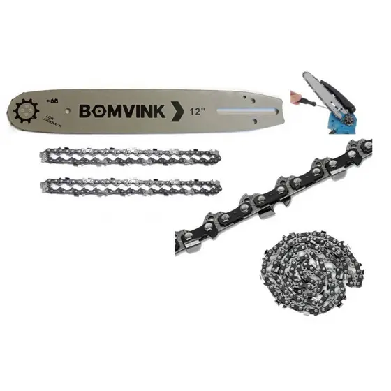 Conj. Corrente e Sabre de Motossera de 12 Polegadas Resistente