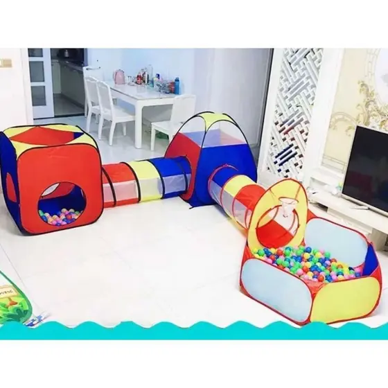 Barraca Túnel 4 em 1 Cabana Infantil Para Crianças Promoção