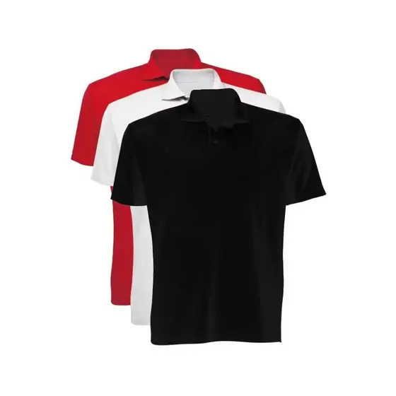Kit 3 Gola Polo Piquet 100% Poliéster Masculina