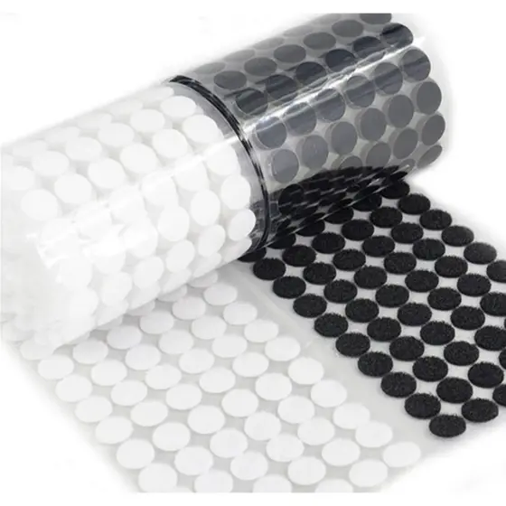 kit 99/396 pares Fecho Velcro Veludo Adesivo Redondo Dupla Face 10mm (1cm) Artesanato Decoração Arte