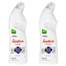 Kit 2 Desinfetante Lysoform Uso Geral Cloro em Gel Original 500ml