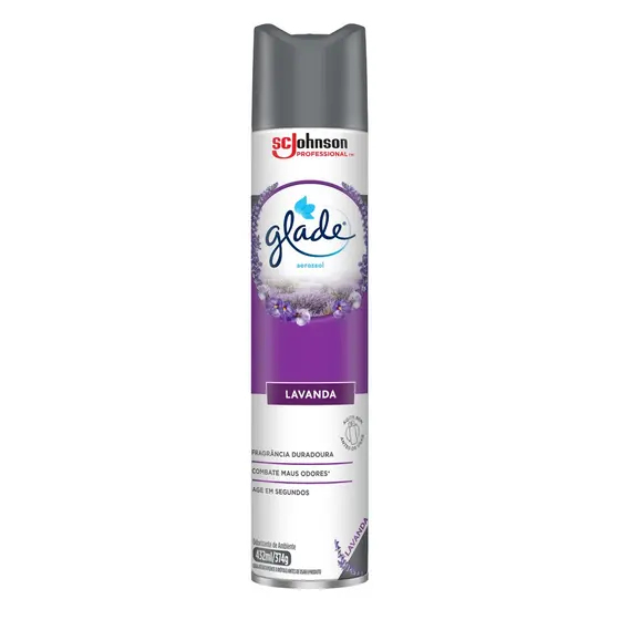 Odorizador de Ambiente Glade Aerossol Lavanda 5 em 1 Professional 432ml
