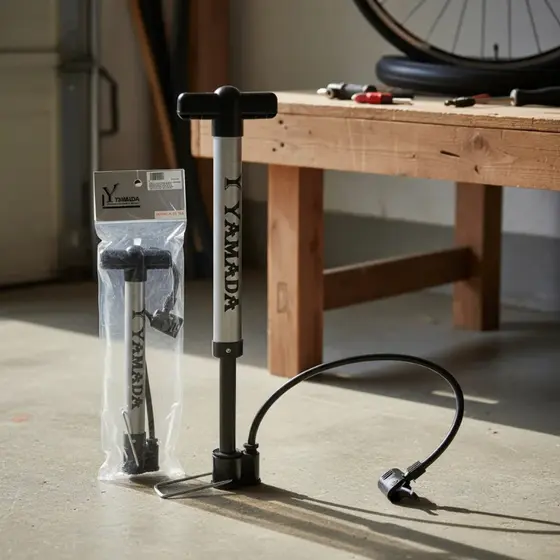BOMBA DE AR YAMADA ALUMÍNIO 30CM TIPO OFICINA BIKE